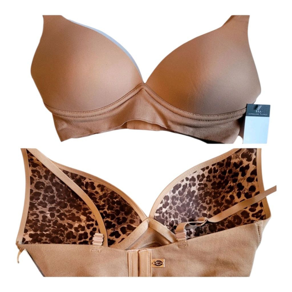 Sofia Intimates by Sofia Vergara Women's Longline Plunge Bra SIZE: XSmall